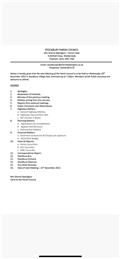 Parish Council Meeting - Wednesday 15th May 2024